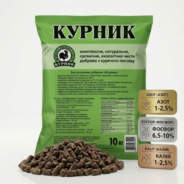 Де купити сухий курячий послід і як його зберігати